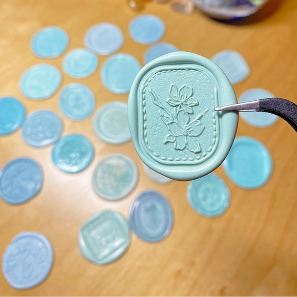 Mint Color! Handcrafted Wax Seals Stamp — Perfect for wedding & ceremonies! - Picture 3 of 3